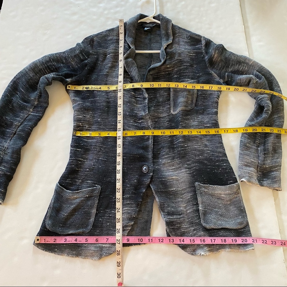 Avant Toi Washed Effect Knit Linen Flax Luxury Blazer Light Weight Men’s Small - Picture 15 of 16